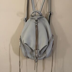 Rebecca Minkoff Light Gray Leather Backpack